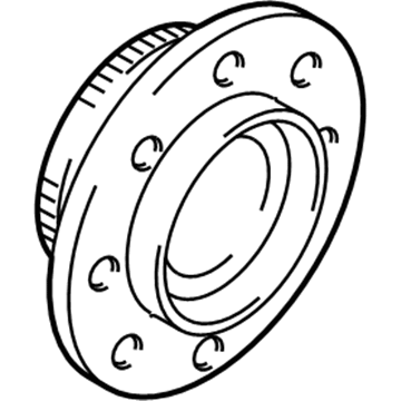 Dodge 52122190AB HUB AND BEARING Brake Front