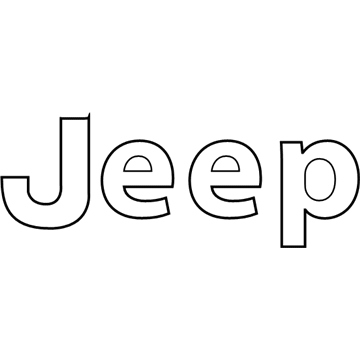 Jeep 68397096AA NAMEPLATE Jeep On Fender