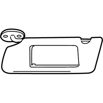 Mopar 6KM08DX9AA Visor Illuminated