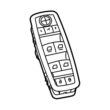 Jeep 68275252AC SWITCH AND BEZEL Front Door