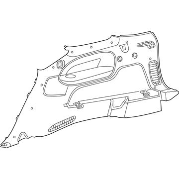 Mopar 1VY411X9AC Panel Quarter Trim Mopar 1VY411X9AC Panel Quarter Trim