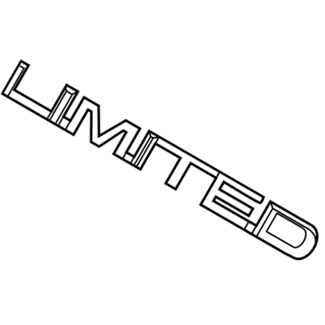 Chrysler 68228200AB NAMEPLATE Liftgate Limited