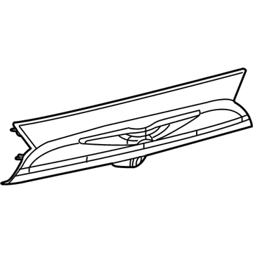 Chrysler 6EQ67LAUAA APPLIQUE License Lamp Without Wings Or Nameplate