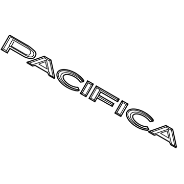 Chrysler 68320934AA NAMEPLATE Liftgate Pacifica