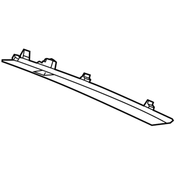 Chrysler 6AQ42PD2AB MOLDING Headliner Flat Upper Bridge, C-Pillar To D-Pillar