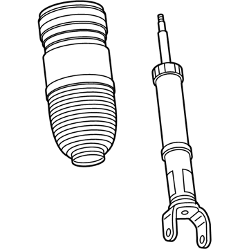 Ram 68260910AE SPRING AND SHOCK ASSEMBLY Air Suspension