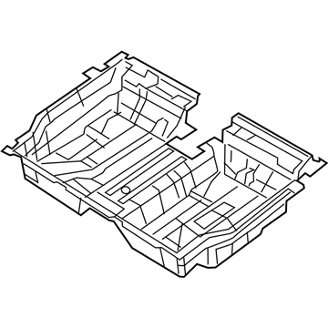 Mopar 5RJ41VXLAD Insert Floor Tubular Second Row Liner
