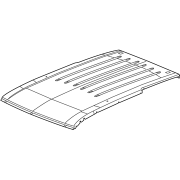 Dodge 55369452AB PANEL Roof With Sunroof Opening Requires Rear Header and Hinge Shims