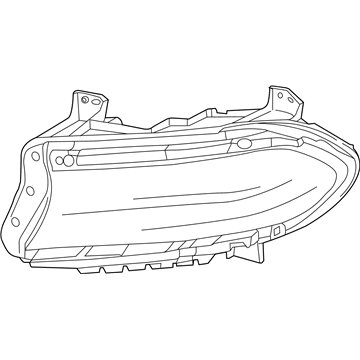 Dodge 68214398AC HEADLAMP