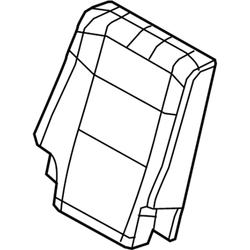 Mopar 6QU24DX9AA Cover Rear Seat Back 3RD Row Mopar 6QU24DX9AA Cover Rear Seat Back 3RD Row