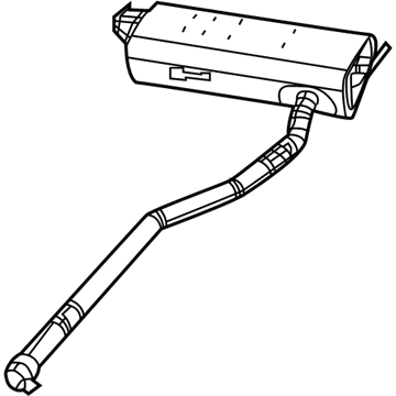 Jeep 68249232AB MUFFLER AND TAILPIPE Exhaust