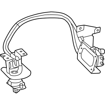 Ram 68169813AD WINCH Spare Tire Carrier