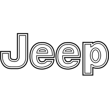 Jeep 68423957AB NAMEPLATE Hood Jeep