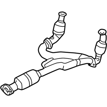 Jeep 52128599AG PIPE AND CONVERTER Exhaust