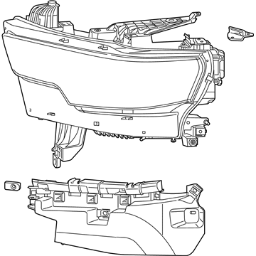 Ram 68316085AG HEADLAMP