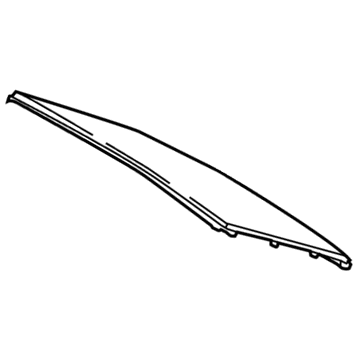 Jeep 68289871AA GLASS Sunroof Rear Glass