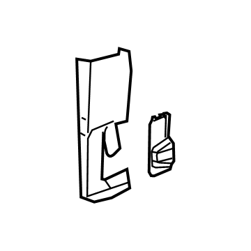 Jeep 6EN00TX7AA MOLDING B Pillar Mid Section, Seat Belt Pass Through At Lower Mounting