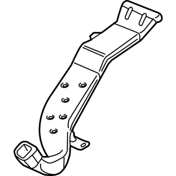 Chrysler 68227714AE DUCT Floor Rear