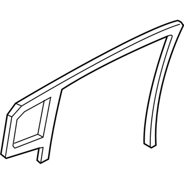 Dodge 68040040AD WEATHERSTRIP Rear Door Flush Glass
