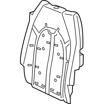 Mopar 68224683AB Foam Seat Back Second Row 68224683AB Mopar Foam Seat Back Second Row Illustration 1 of 1