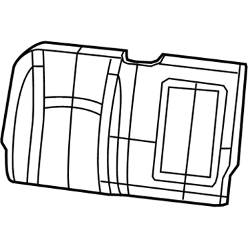 Ram 5YQ42JRRAA COVER Rear Seat Back Right
