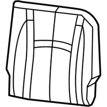 Ram 5YQ43JRRAA COVER Rear Seat Back Left