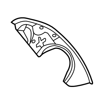 Mopar 68070804AA Wheelhouse Rear Inner