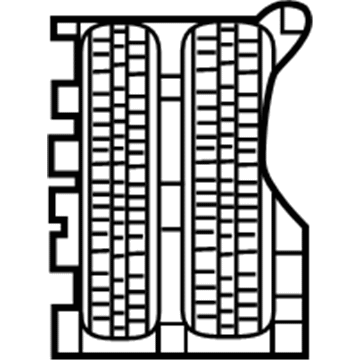 Jeep 6DF51RXFAC GRILLE Texture Honeycomb Left
