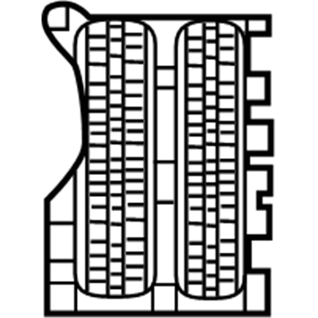 Jeep 6DF49RXFAC GRILLE Texture Honeycomb Right