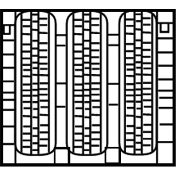 Jeep 6DF50RXFAC GRILLE Texture Honeycomb Center