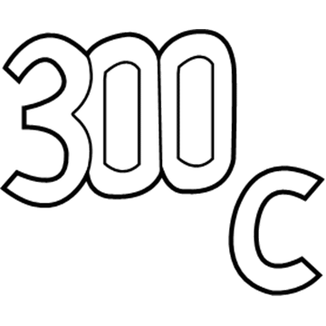 Mopar 68231310AA Nameplate 300C