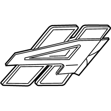 Dodge 68366597AA NAMEPLATE Rhombi