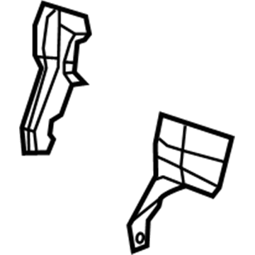 Mopar 1UP492X9AB Shield Riser Upper Bracket 1UP492X9AB Mopar Shield Riser Upper Bracket Illustration 1 of 1