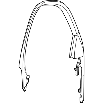 Mopar 1UJ43DX9AA Molding Front Door Daylight Opening