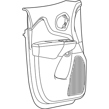 Jeep 6MD181X9AA PANEL ASSEMBLY Front Door Trim Does not Include Pull Cup Mat, Screw Cover, Or Attaching Screws. Does Include Armrest, Remote Handle Bezel, And Attaching Push Pins.