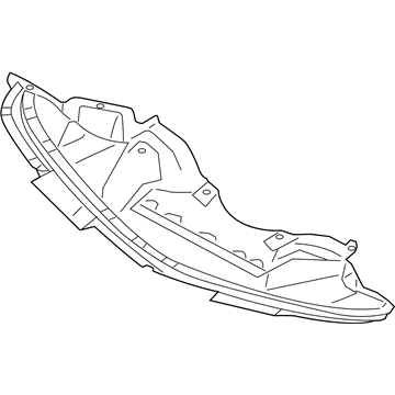 Dodge 57010338AC BELLY PAN Front
