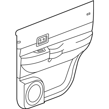 Mopar 5HR981D5AE Panel Rear Door Trim