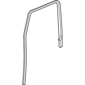 Jeep 68271655AD WEATHERSTRIP DOOR GLASS RUN CHANNEL Front Door