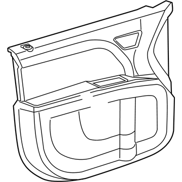 Dodge 1QF211XLAI PANEL Front Door Trim