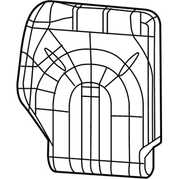 Mopar 6ED08PL5AA Cover Rear Seat Back 3RD Row 6ED08PL5AA Mopar Cover Rear Seat Back 3RD Row Illustration 1 of 1