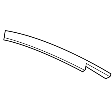 Dodge 68082733AD APPLIQUE B Pillar Rear