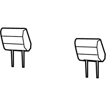 Mopar 6AA60TX7AB Headrest Rear 6AA60TX7AB Mopar Headrest Rear Illustration 1 of 1