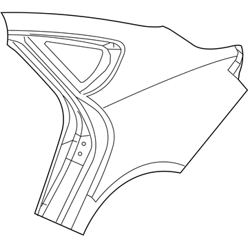 Chrysler 68245756AF PANEL Body Side Aperture Rear
