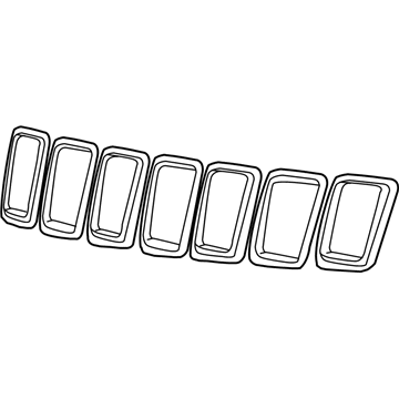 Mopar 5ZL71DX8AA Trim Ring Kit Radiator Grille