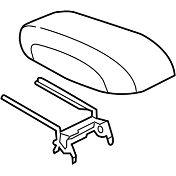 Dodge 1TV421A3AH ARMREST Console Serviced With Hinge, Latch And Bumpers
