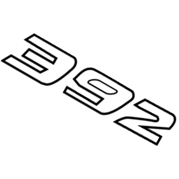 Dodge 68402188AA NAMEPLATE Front Fender 392 HEMI