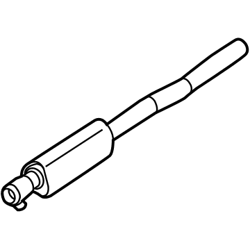 Jeep 68254636AA RESONATOR AND PIPE Exhaust