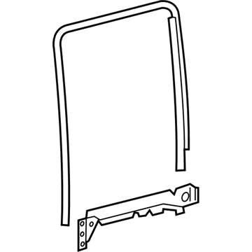 Jeep 68293096AA CHANNEL Door Glass