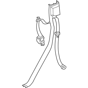 Dodge 5ME381L1AA SEAT BELT 2nd Rear Outer