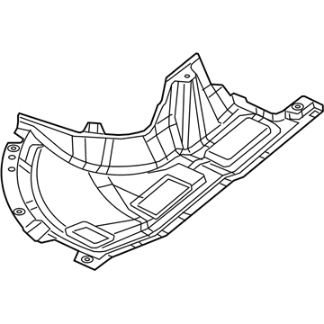Ram 68163987AA BELLY PAN Extension Front